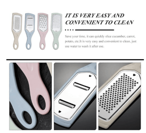Stainless Steel Vegetable Cutter Grater Set Plastic Manual Household Wire Wiper - Image 2